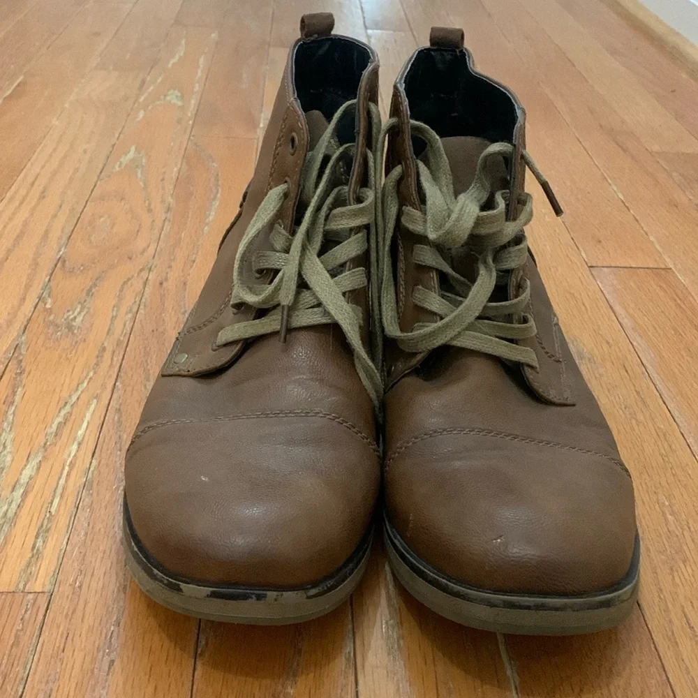Men’s Sonoma Brown‎ Lace Up Boots Size 10 EUC